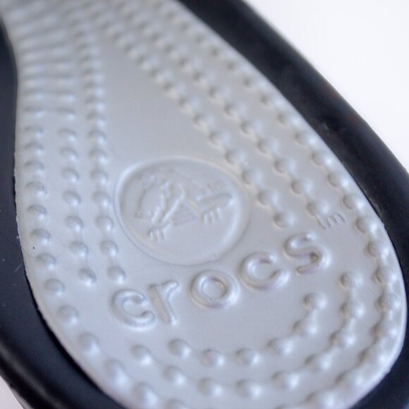 Crocs Sassari Sandals Black Open Toe Wedge Heel Comfort Shoes Womens Size 10 - Picture 7 of 10